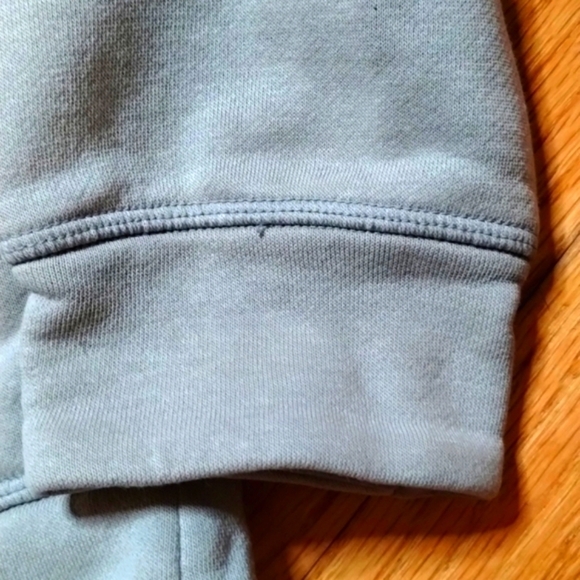 Adidas gray hoodie Sz S very cool logo in front Good condition - Picture 3 of 9